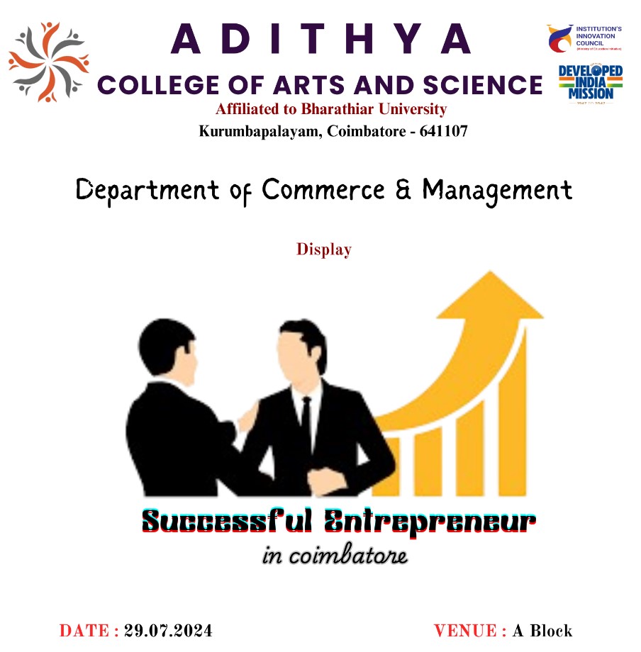 Successful Entreoreneur in Coimbatore